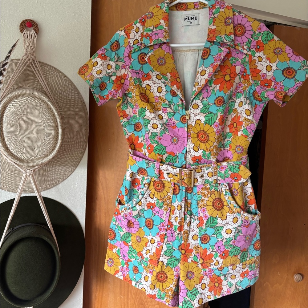 Show Me Your MuMu Floral Multicolor Jumpsuit